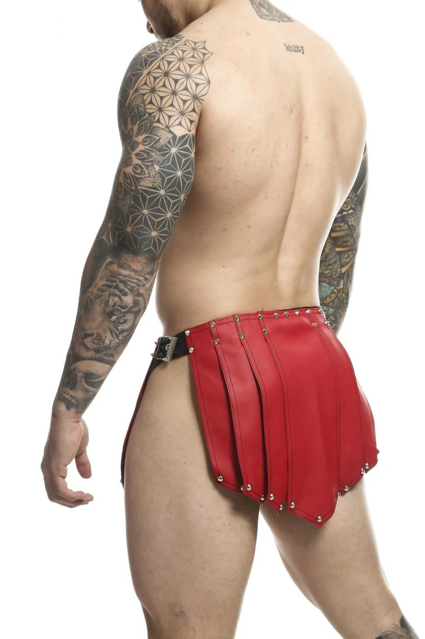 MaleBasics DMBL10 DNGEON Roman Skirt Color Red - Image 5