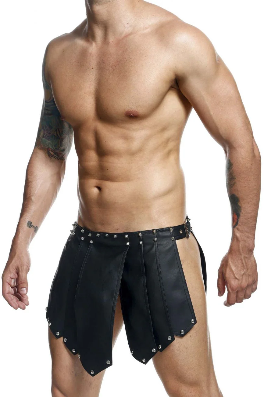 MaleBasics DMBL10 DNGEON Roman Skirt Color Black - Image 4