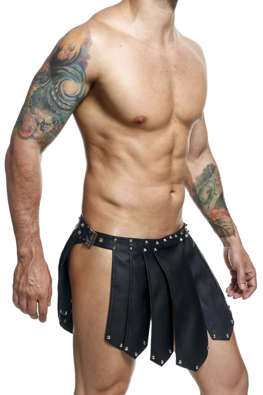 MaleBasics DMBL10 DNGEON Roman Skirt Color Black - Image 6