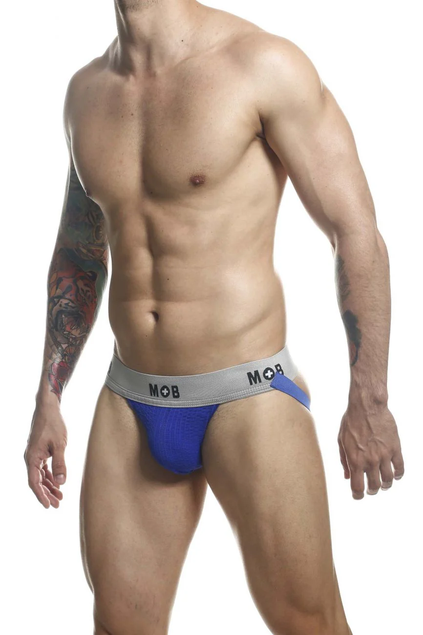 MaleBasics MBL107 MOB Classic Fetish Jock 3 Inches Jockstrap Color Royal - Image 5
