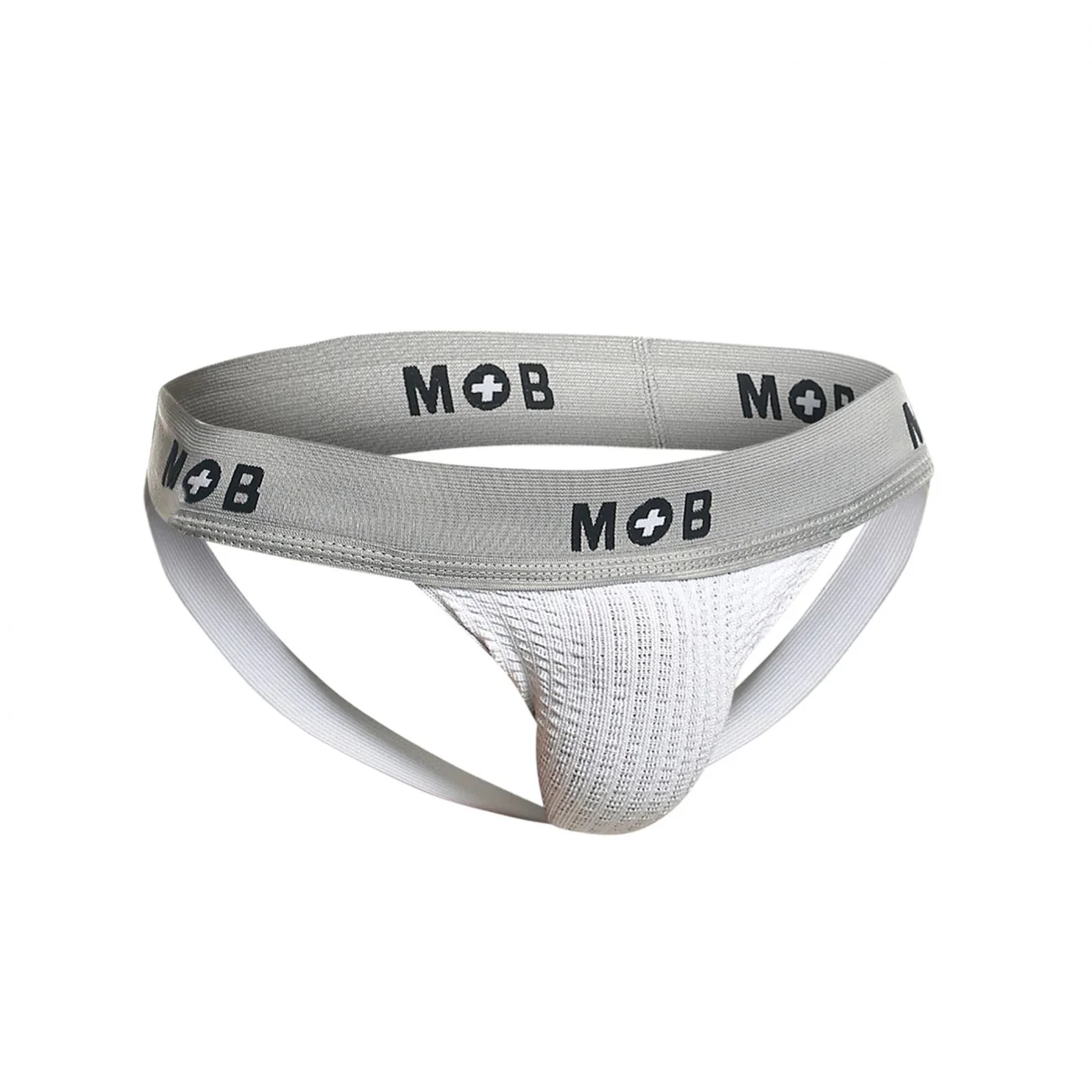 MaleBasics MBL107 MOB Classic Fetish Jock 3 Inches Jockstrap Color White - Image 7