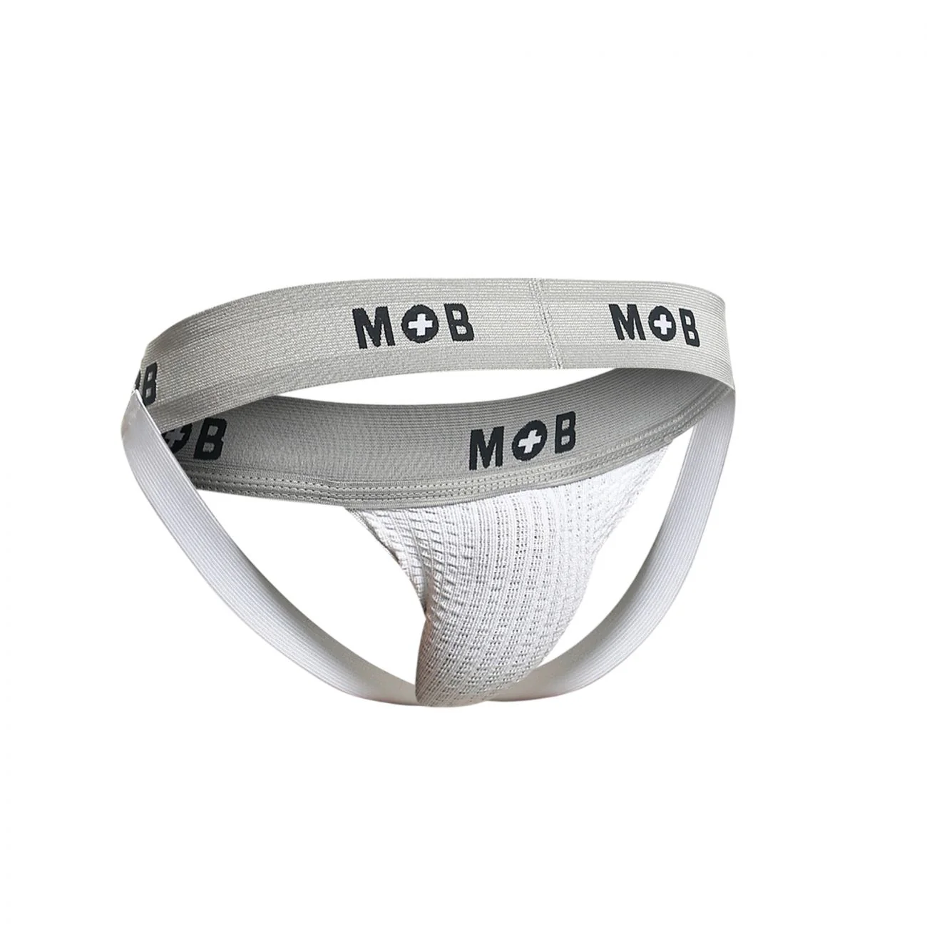 MaleBasics MBL107 MOB Classic Fetish Jock 3 Inches Jockstrap Color White - Image 9