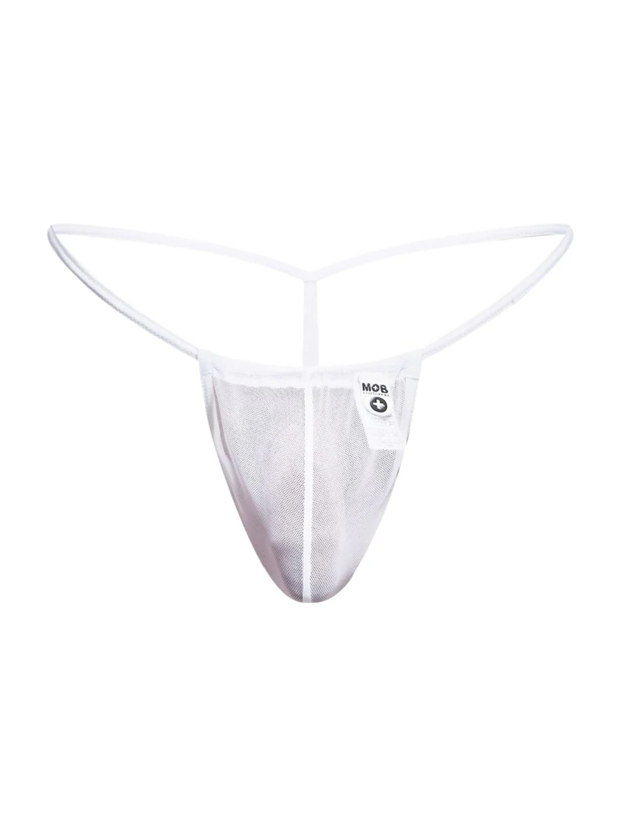 MaleBasics MBL59 Mesh G-String Color White Mesh - Image 5