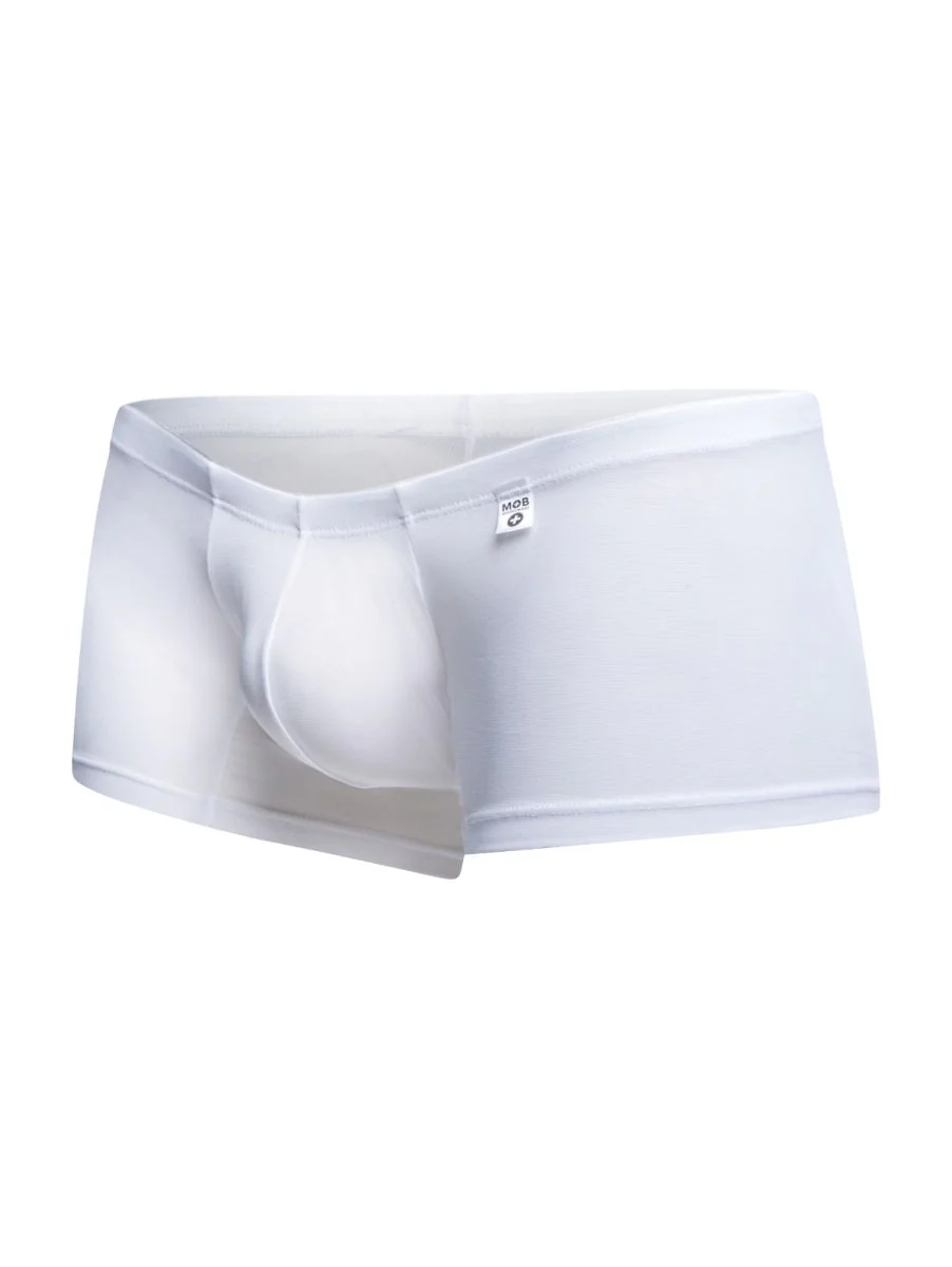 MaleBasics MBL78 Lace Trunks Color White Mesh - Image 6