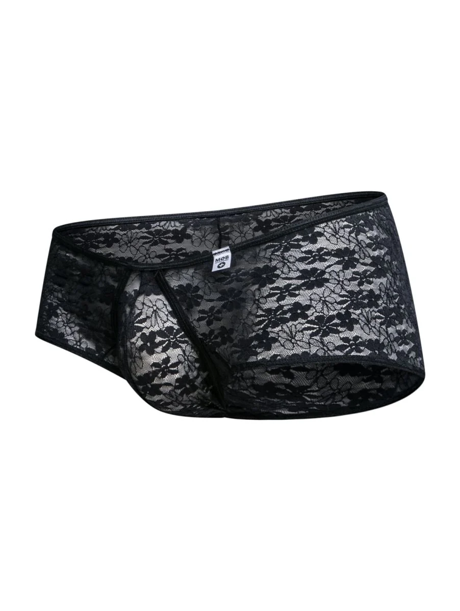 MaleBasics MBL83 Loop Cheeky Trunks Color Black Lace - Image 7