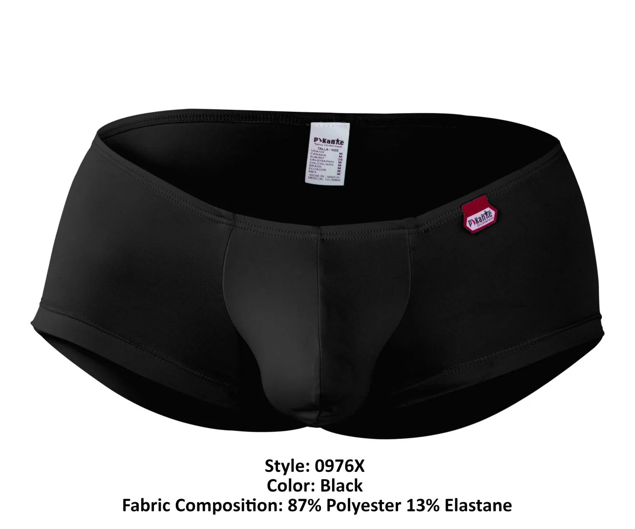 Pikante PIK 0976X Men's Underwear Angola Trunks Color Black - Image 8