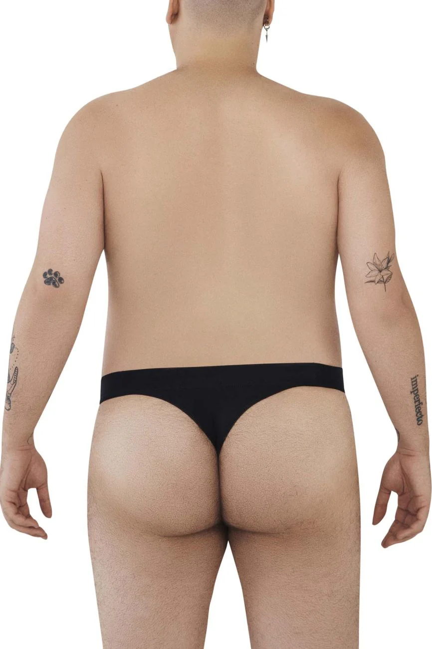 Pikante PIK 1024X Men's Underwear Terni Thongs Color Black - Image 3