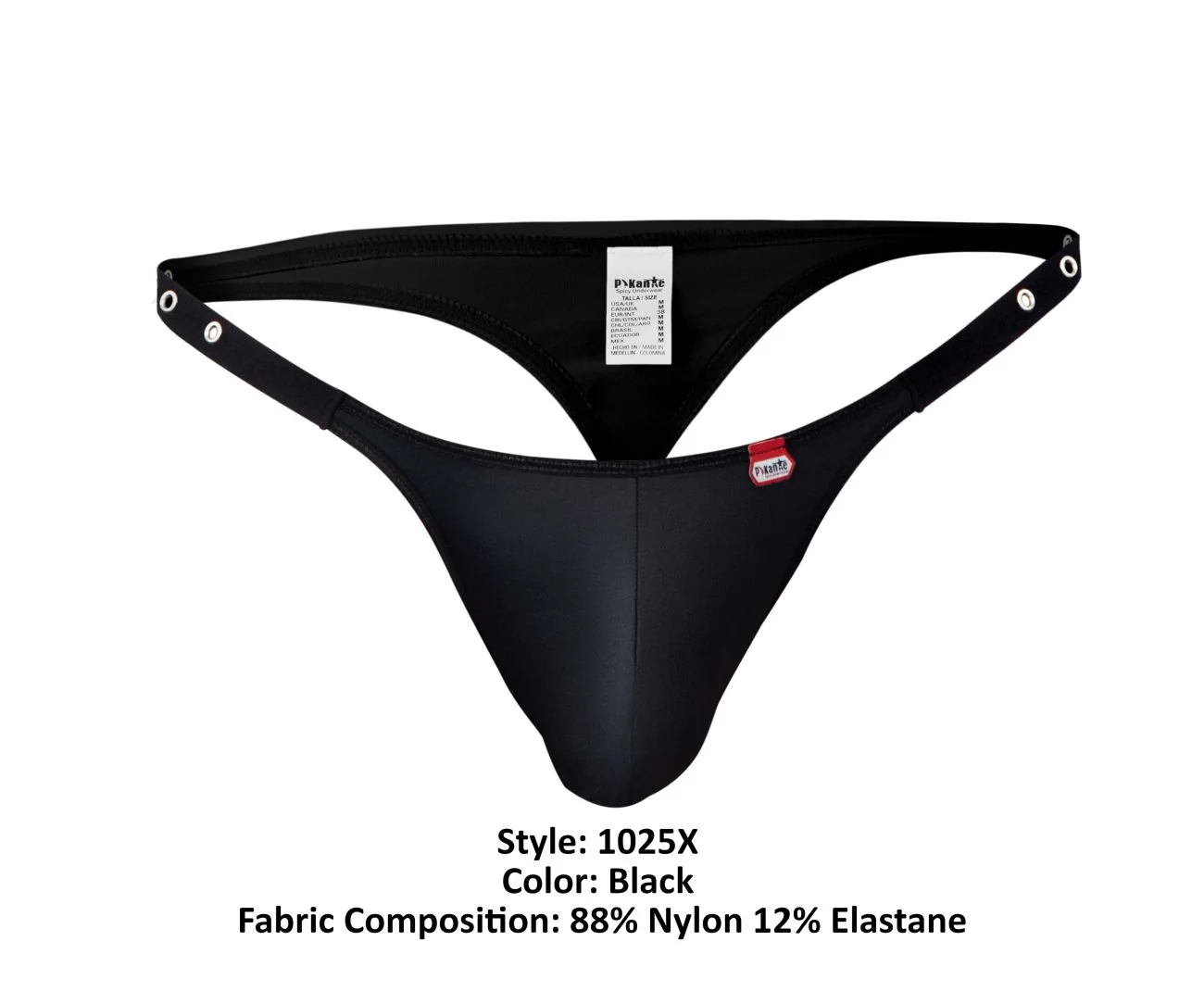 Pikante PIK 1025X Men's Underwear Perusa Thongs Color Black - Image 8