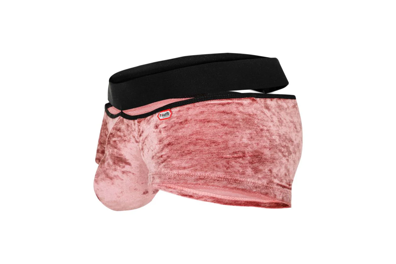 Pikante PIK 1096 Clandestine Velvet Trunks Color Pink - Image 6