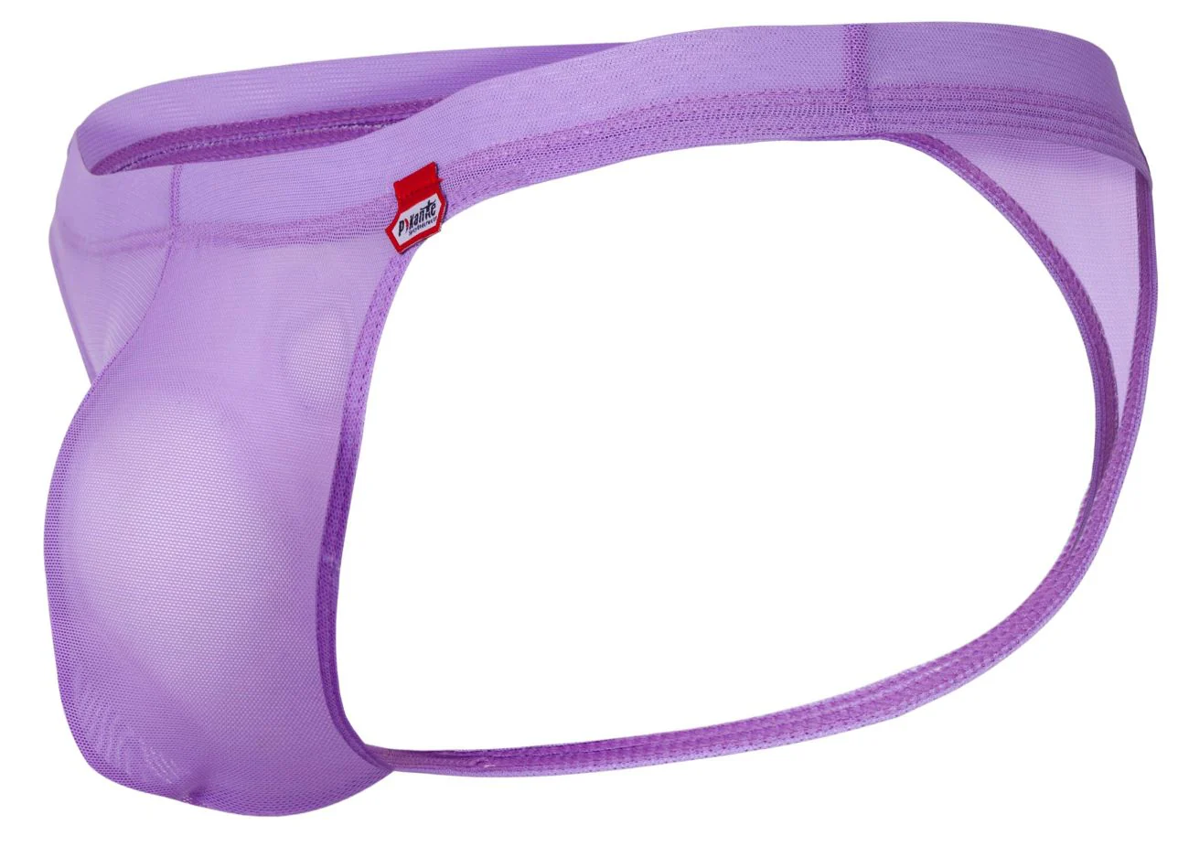 Pikante PIK 1823 Men's Underwear Luxury Thongs Color Lilac Mesh - Image 6