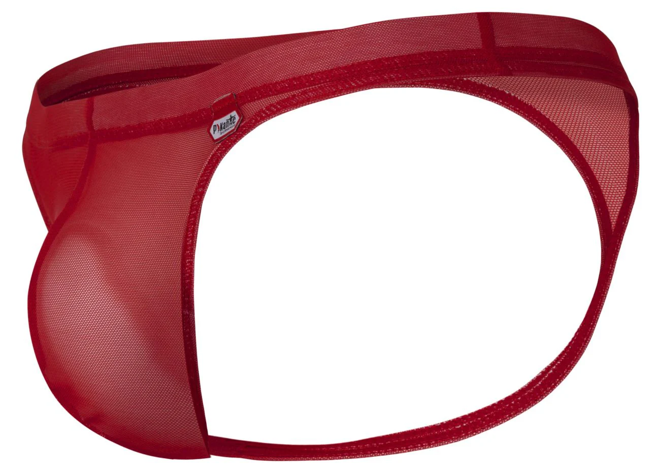 Pikante PIK 1823 Men's Underwear Luxury Thongs Color Red Mesh - Image 6