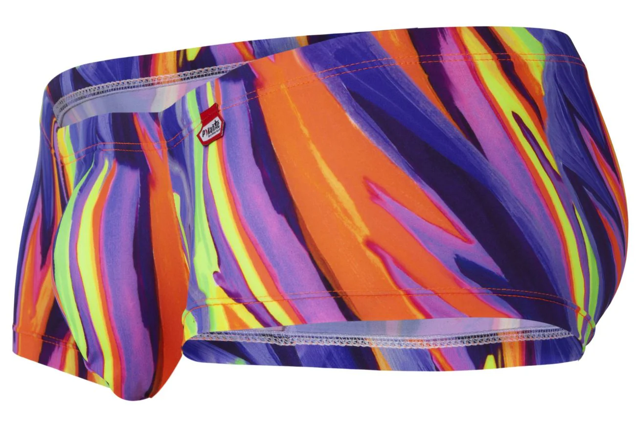 Pikante PIK 1828 Men's Underwear Abstract Trunks Color Purple - Image 6