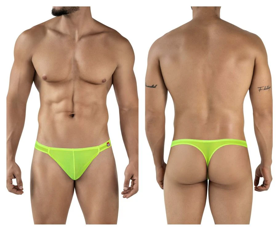 Pikante PIK 2115 Men's Underwear Amusing Thongs Color Neon Green