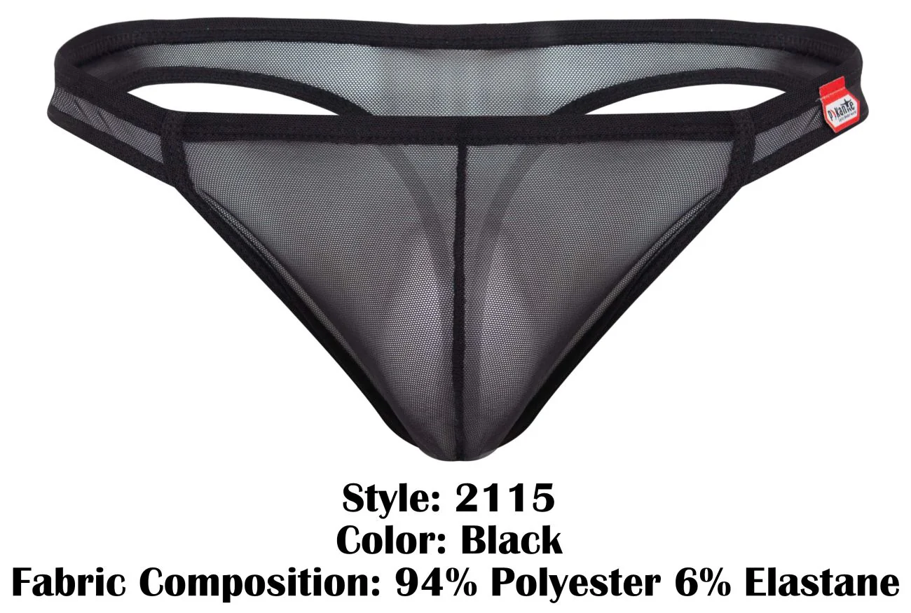 Pikante PIK 2115 Men's Underwear Amusing Thongs Color Black - Image 8