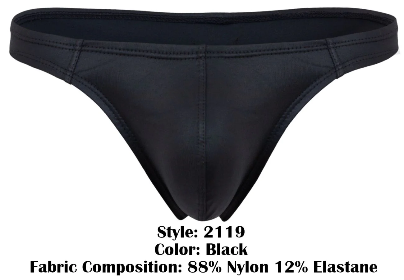 Pikante PIK 2119 Men's Underwear Candy Thongs Color Black - Image 8
