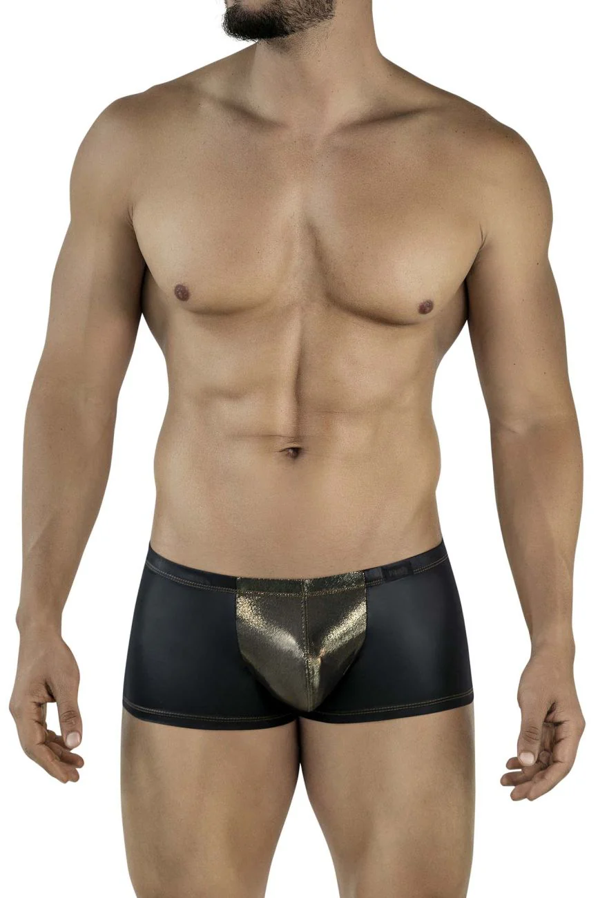Pikante PIK 2120 Men's Underwear Gold Cup Trunks Color Black - Image 2
