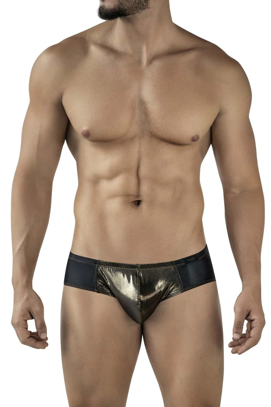 Pikante PIK 2122 Men's Underwear Gold Cup Briefs Color Black - Image 2