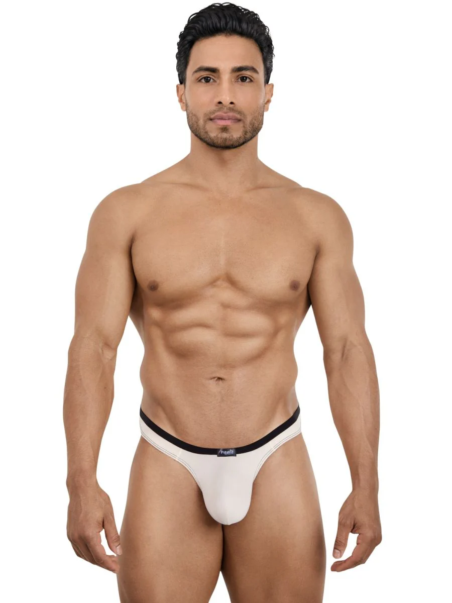 Pikante 26076 Mens Underwear Isis Sleek Thongs Color Beige - Image 2