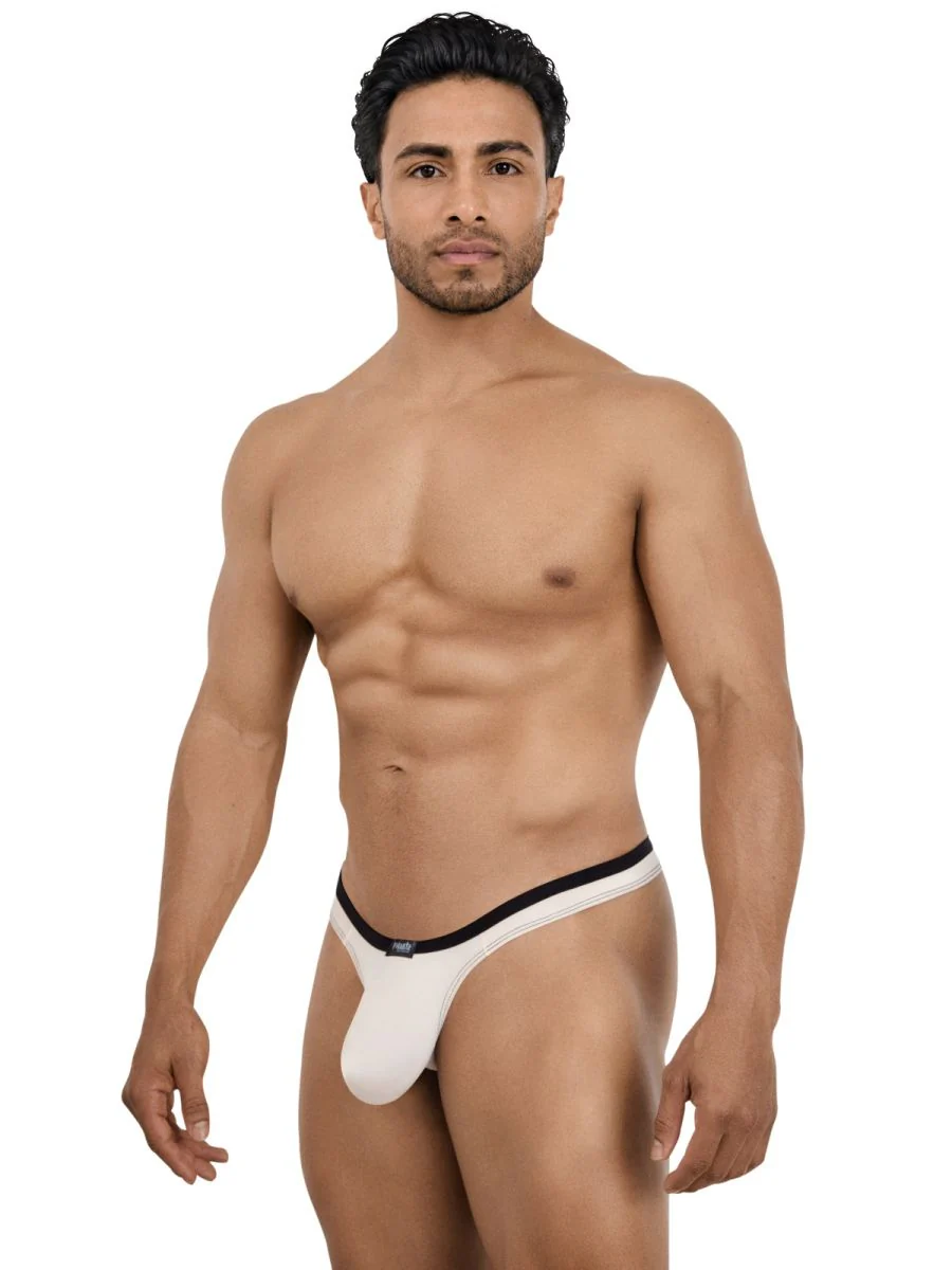 Pikante 26076 Mens Underwear Isis Sleek Thongs Color Beige - Image 4
