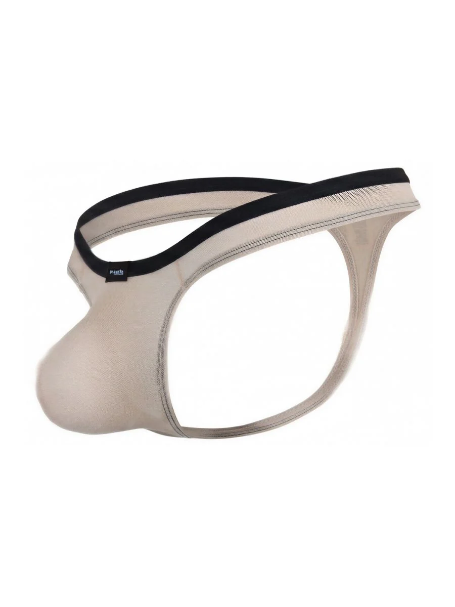 Pikante 26076 Mens Underwear Isis Sleek Thongs Color Beige - Image 7