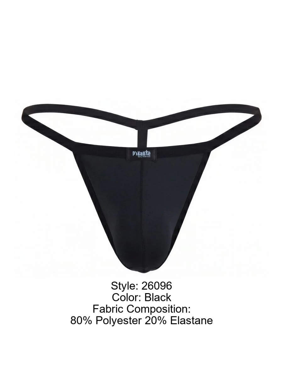 Pikante Mens Underwear PIK 26096 Nut G-String color Black Color Black - Image 8
