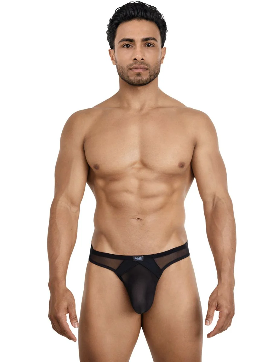Pikante PIK 26098 Mens Underwear Sobek Thongs Color Black - Image 2