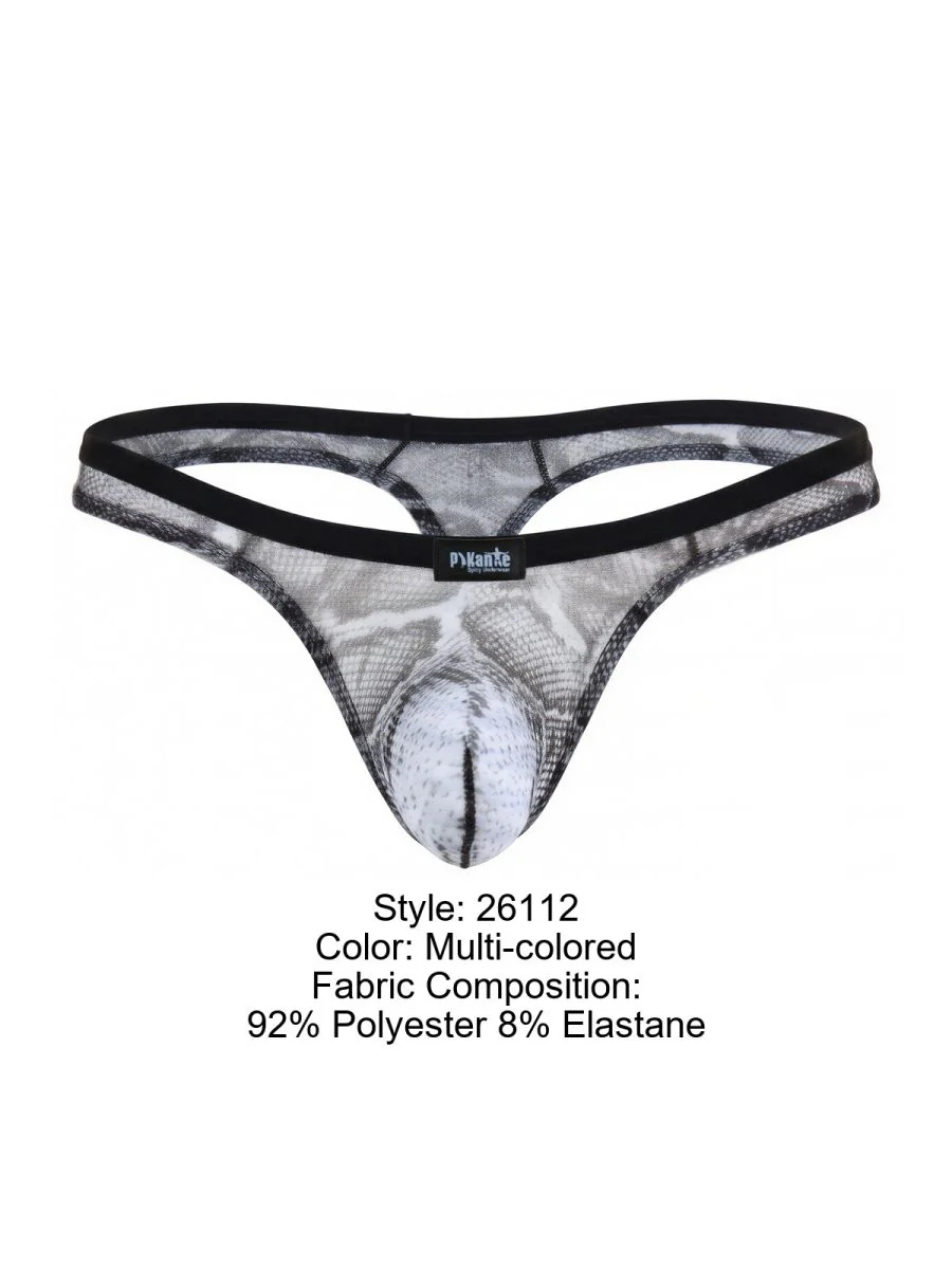 Pikante PIK 26112 Mens Underwear Piton Thongs Color Multi-colored - Image 8