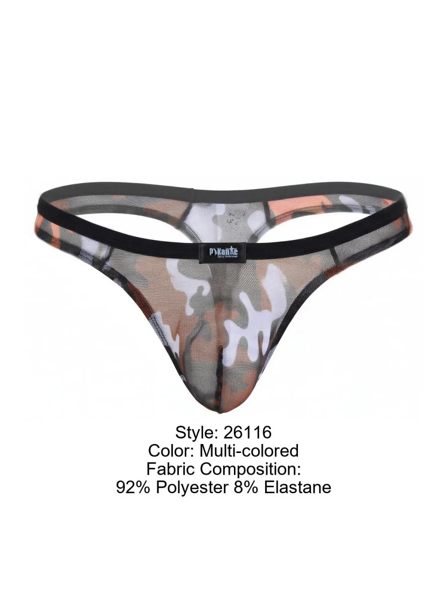 Pikante PIK 26116 Mens Underwear Cam Thongs Color Multi-colored - Image 8