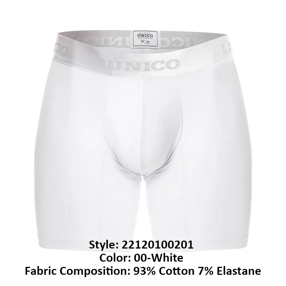 Unico 22120100201 Cristalino A22 Boxer Briefs Color 00-White - Image 8