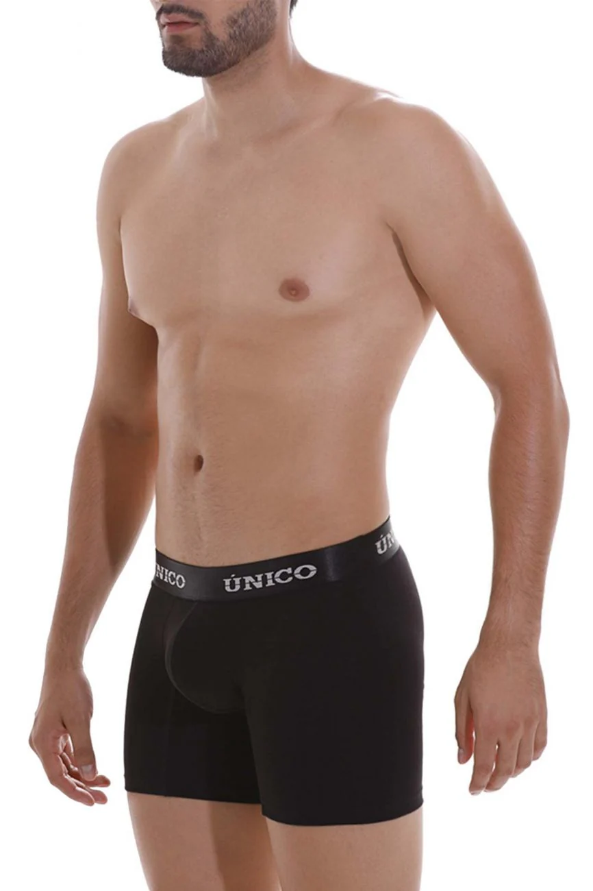 Unico 22120100203 Intenso A22 Boxer Briefs Color 99-Black - Image 4