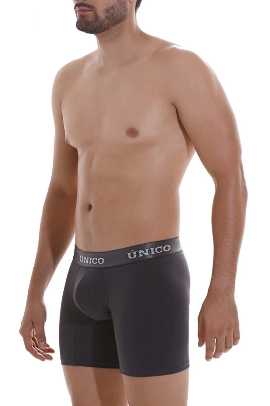 Unico 22120100204 Asfalto A22 Boxer Briefs Color 96-Dark Gray - Image 4