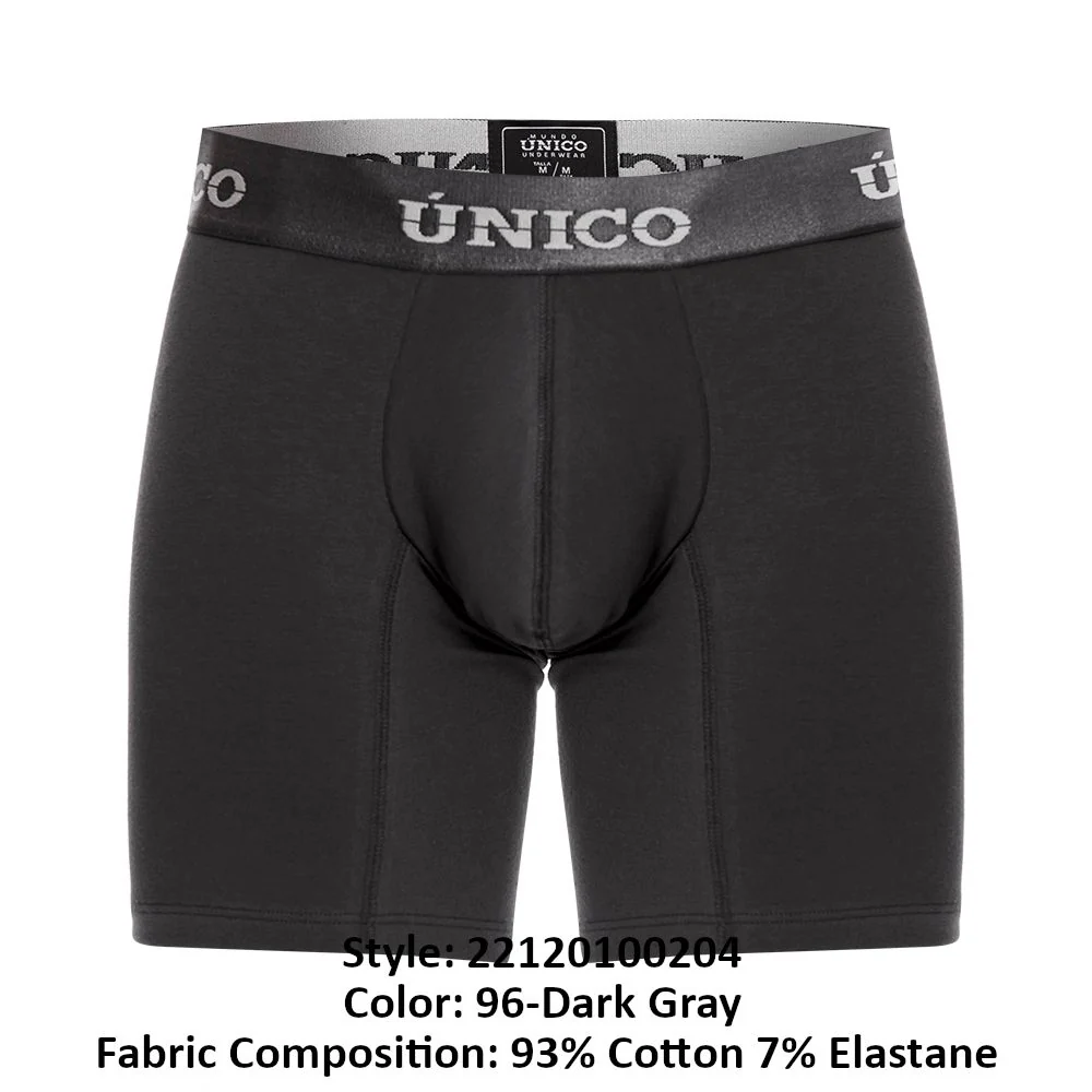 Unico 22120100204 Asfalto A22 Boxer Briefs Color 96-Dark Gray - Image 8