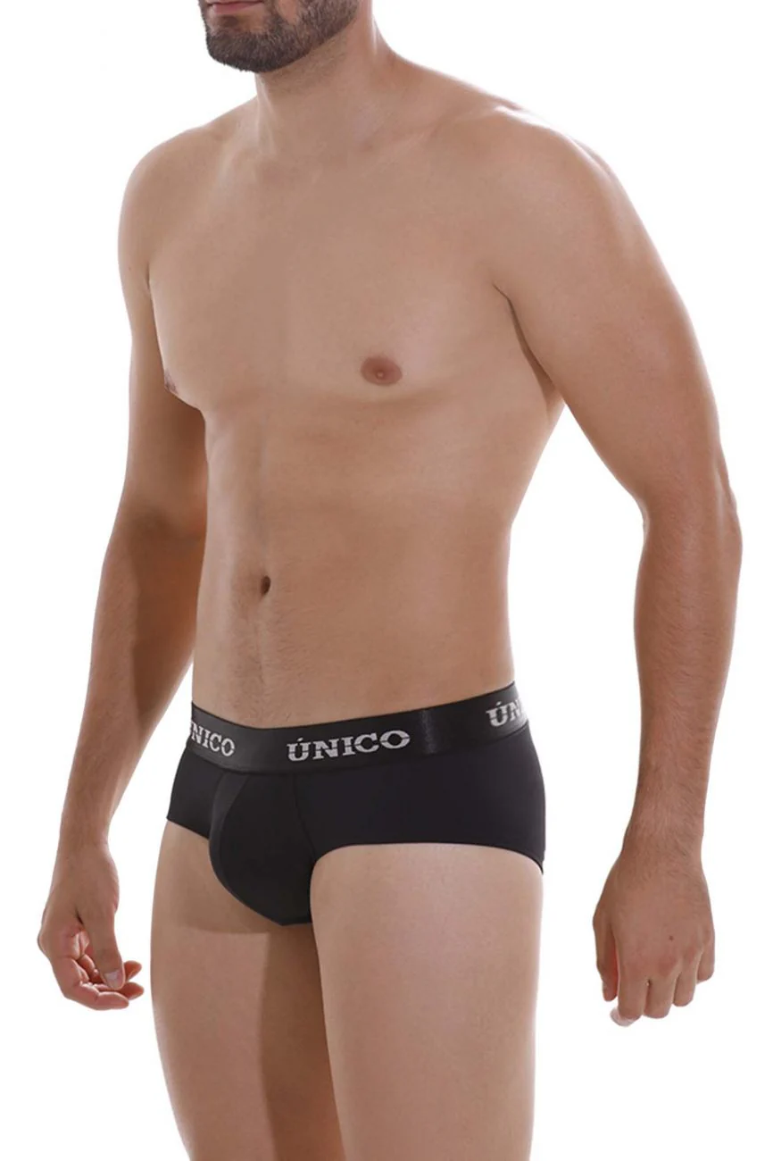 Unico 22120201103 Intenso A22 Briefs Color 99-Black - Image 4