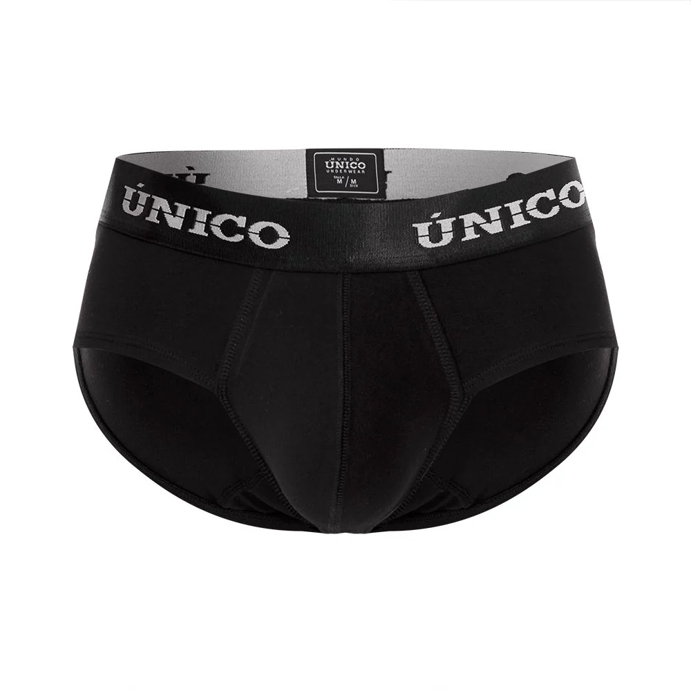 Unico 22120201103 Intenso A22 Briefs Color 99-Black - Image 5