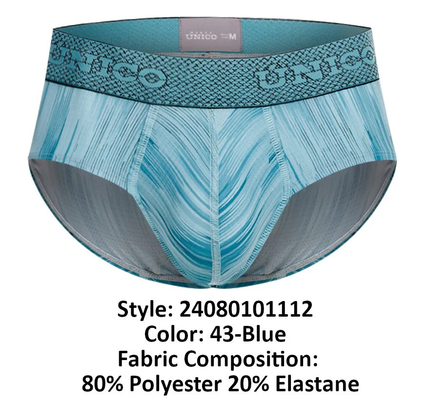 Unico 24080101112 Hilada Briefs Color 43-Blue - Image 8