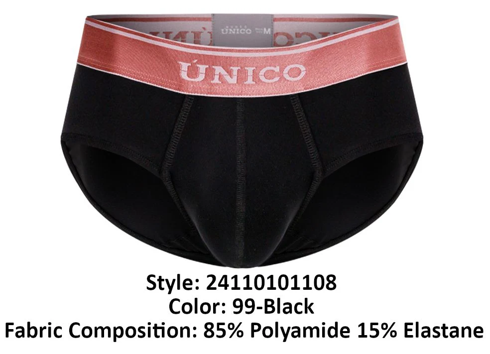 Unico 24110101108 Oro Rosa Briefs Color 99-Black - Image 8
