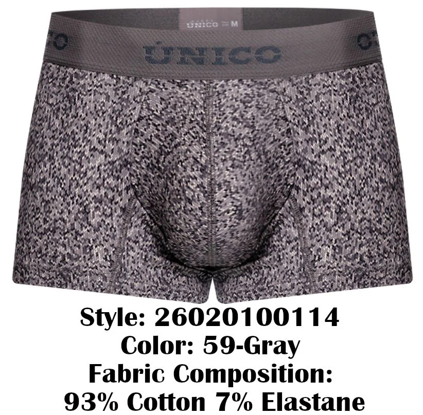 Unico 26020100114 Suede Trunks Color 59-Gray - Image 8