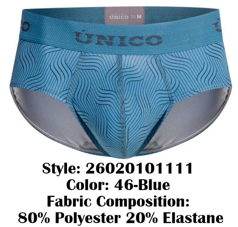 Unico 26020101111 Lenoso Briefs Color 46-Blue - Image 8