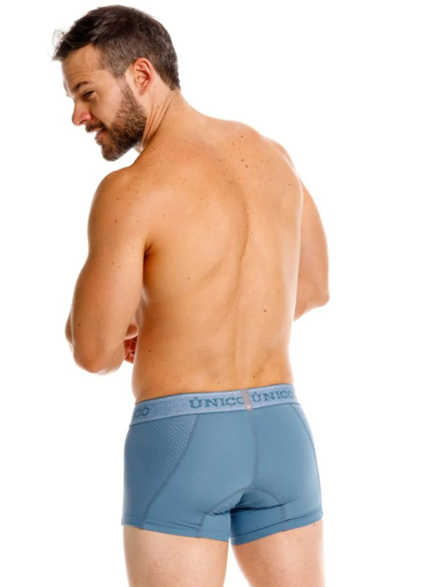 Unico 26040100127 Classic Trunks Color 46-Blue - Premium Athletic Comfort - Image 3