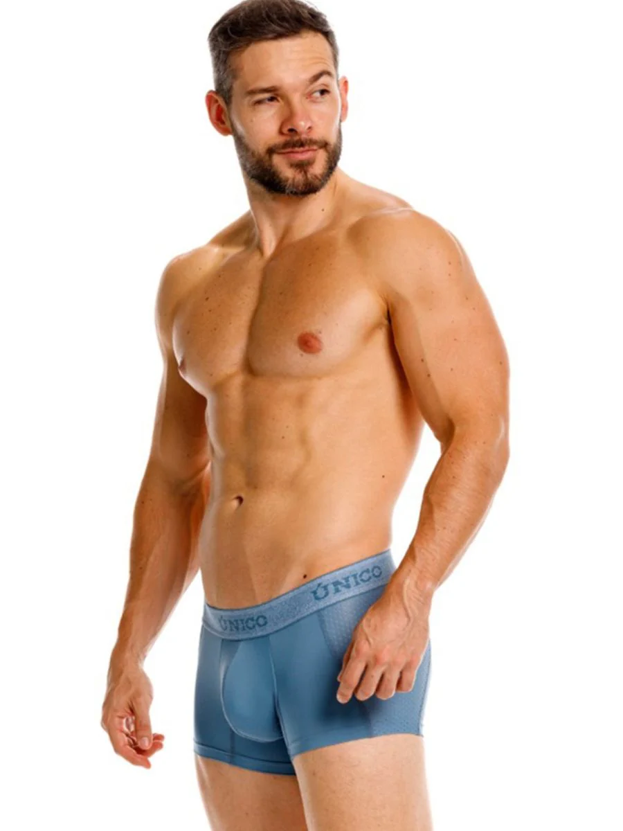 Unico 26040100127 Classic Trunks Color 46-Blue - Premium Athletic Comfort - Image 4