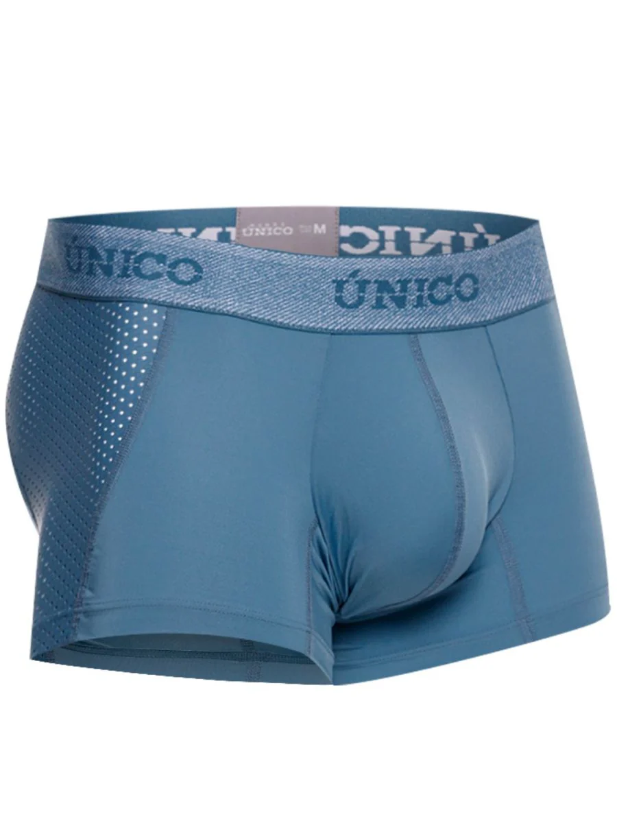 Unico 26040100127 Classic Trunks Color 46-Blue - Premium Athletic Comfort - Image 7