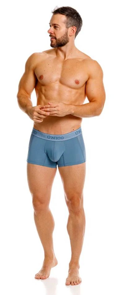 Unico 26040100127 Classic Trunks Color 46-Blue - Premium Athletic Comfort - Image 9
