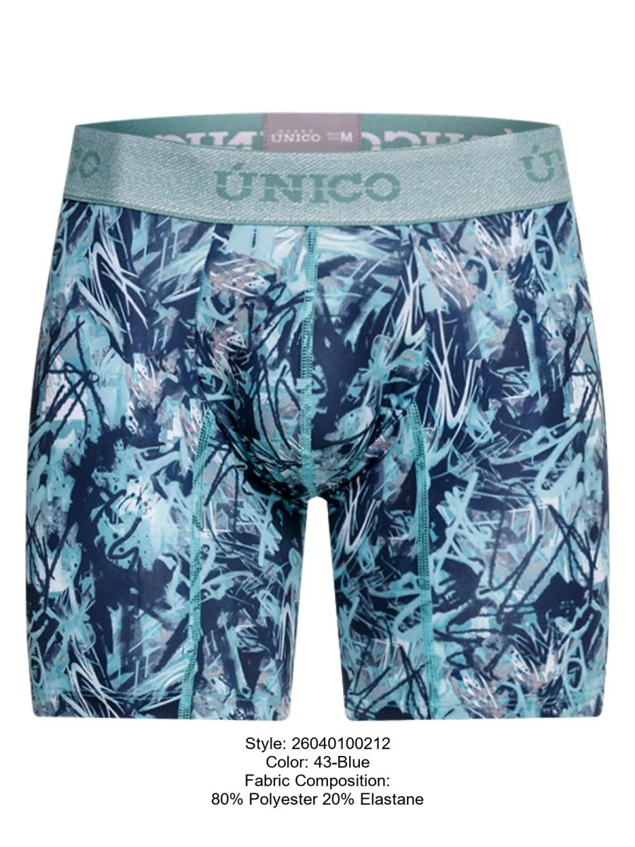Unico 26040100212 Tags Boxer Briefs in Color 43-Blue - Image 8