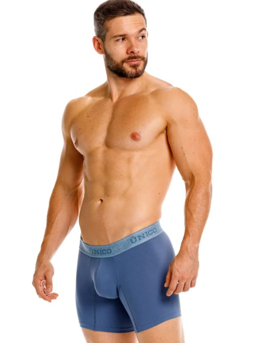 Unico 26040100217 Classic Boxer Briefs in Teal - Premium Comfort and Style Color 46-Teal - Image 4