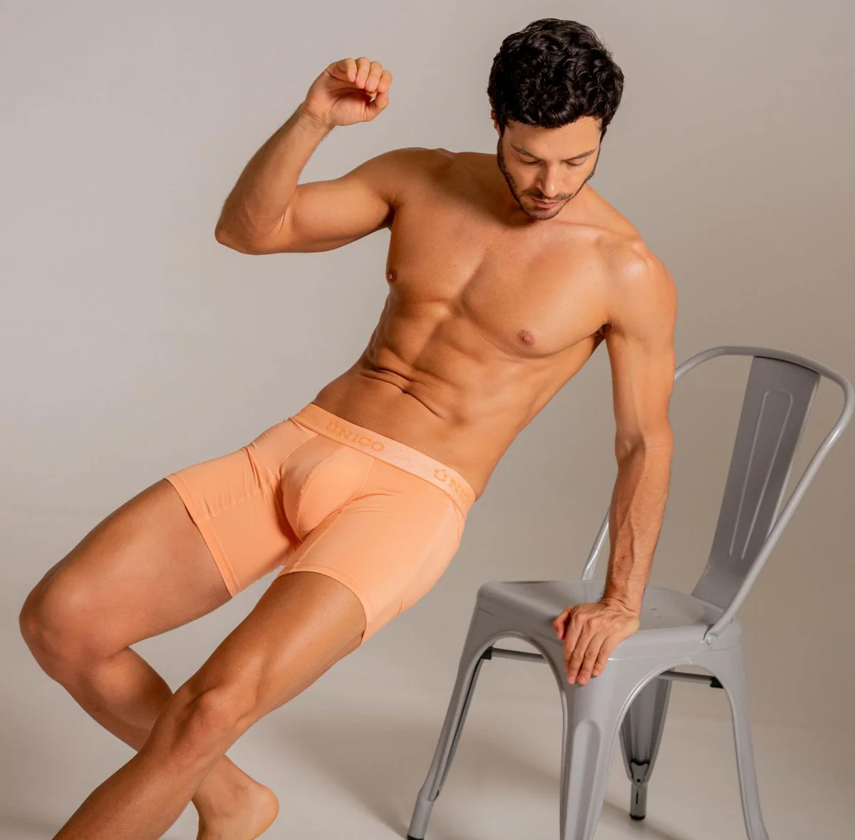 Unico 26040100222 Classic Boxer Briefs in Apricot - Essential Comfort Color 40-Apricot - Image 12