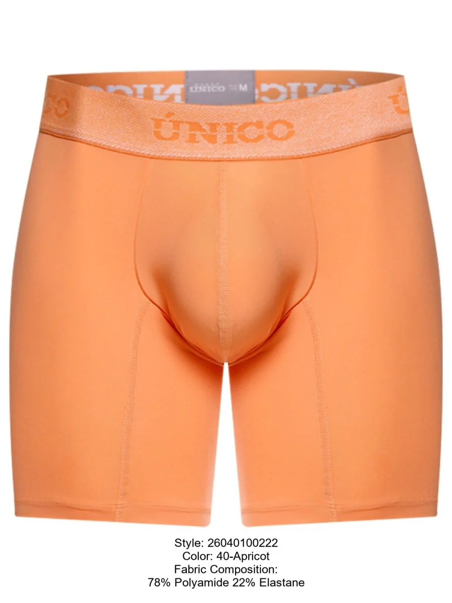 Unico 26040100222 Classic Boxer Briefs in Apricot - Essential Comfort Color 40-Apricot - Image 8