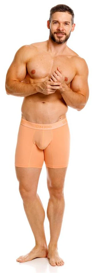 Unico 26040100222 Classic Boxer Briefs in Apricot - Essential Comfort Color 40-Apricot - Image 9