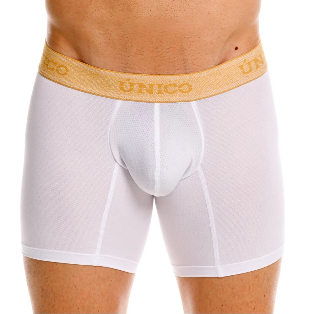 Unico 26040100225 Amber Boxer Briefs Color 00-White: Premium Comfort - Image 10