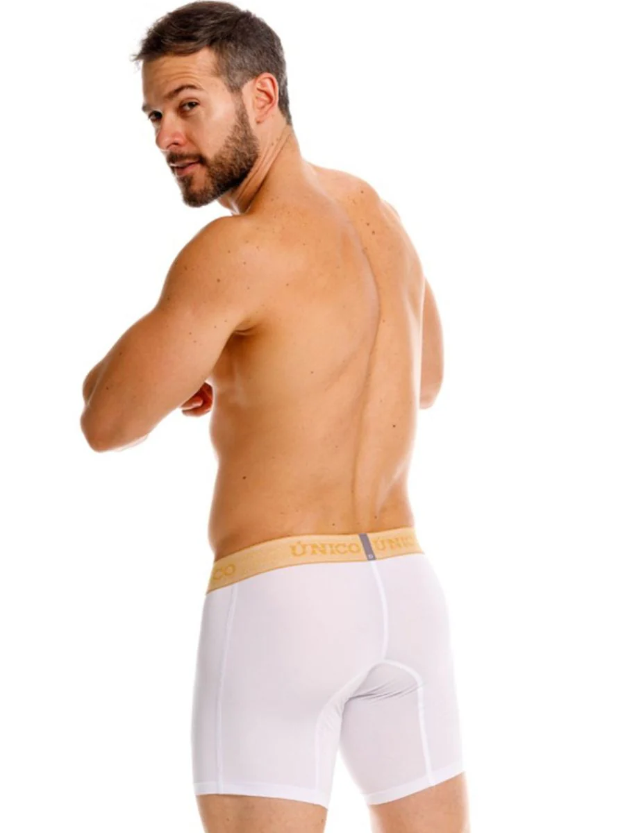 Unico 26040100225 Amber Boxer Briefs Color 00-White: Premium Comfort - Image 3