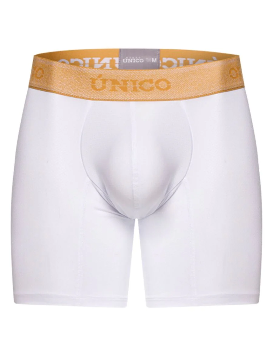 Unico 26040100225 Amber Boxer Briefs Color 00-White: Premium Comfort - Image 5